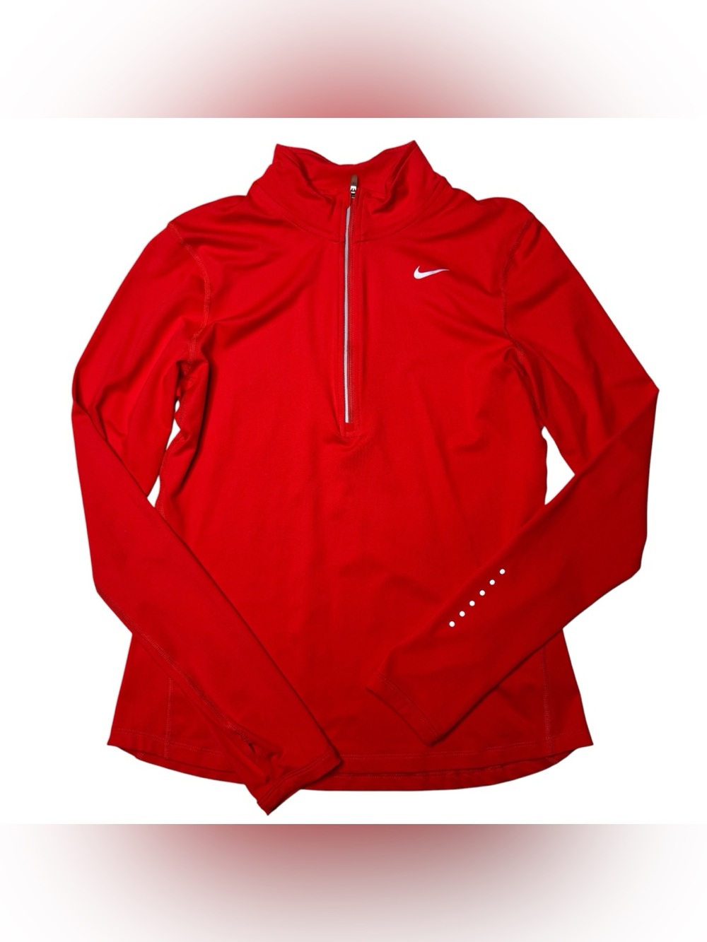 Nike Dri-FIT Women’s Small Coral Running 1/2 Zip Pullover Long Sleeve
